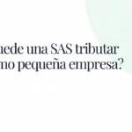 ¿Puede una SAS tributar como pequeña empresa (IVA mínimo)?