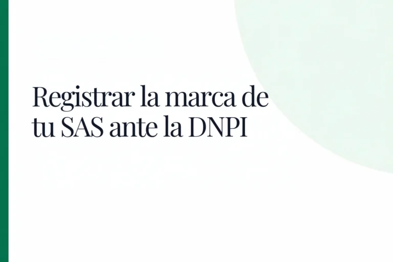 Registrar la marca de tu SAS ante la DNPI