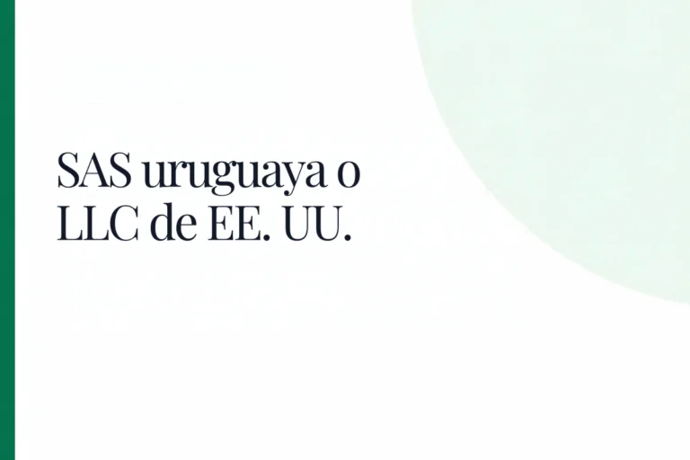 SAS uruguaya o LLC de EE. UU.: cuál conviene