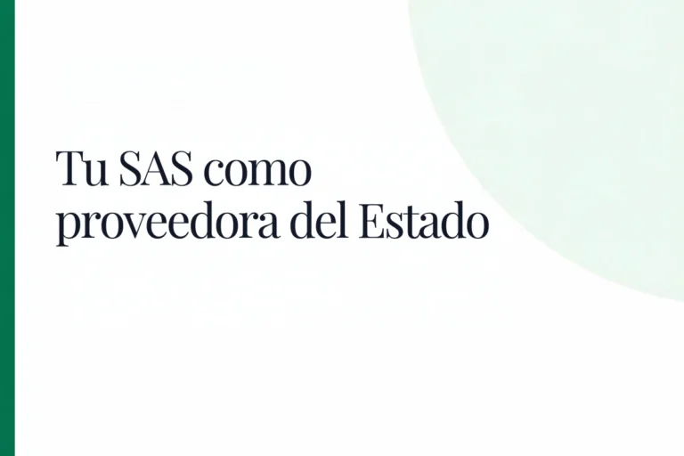 Tu SAS como proveedora del Estado: inscripción en el RUPE